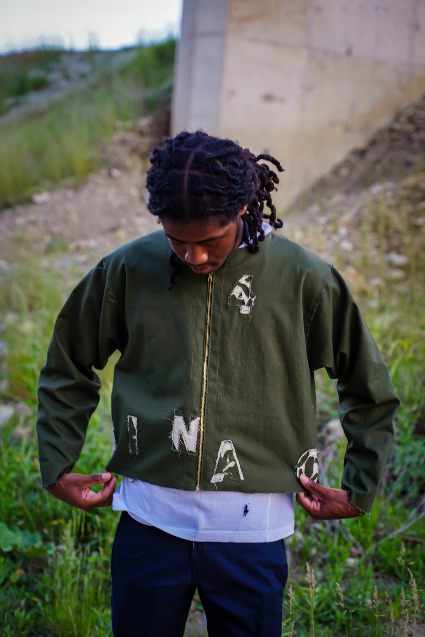 FINAO OLIVE GREEN & CREME
