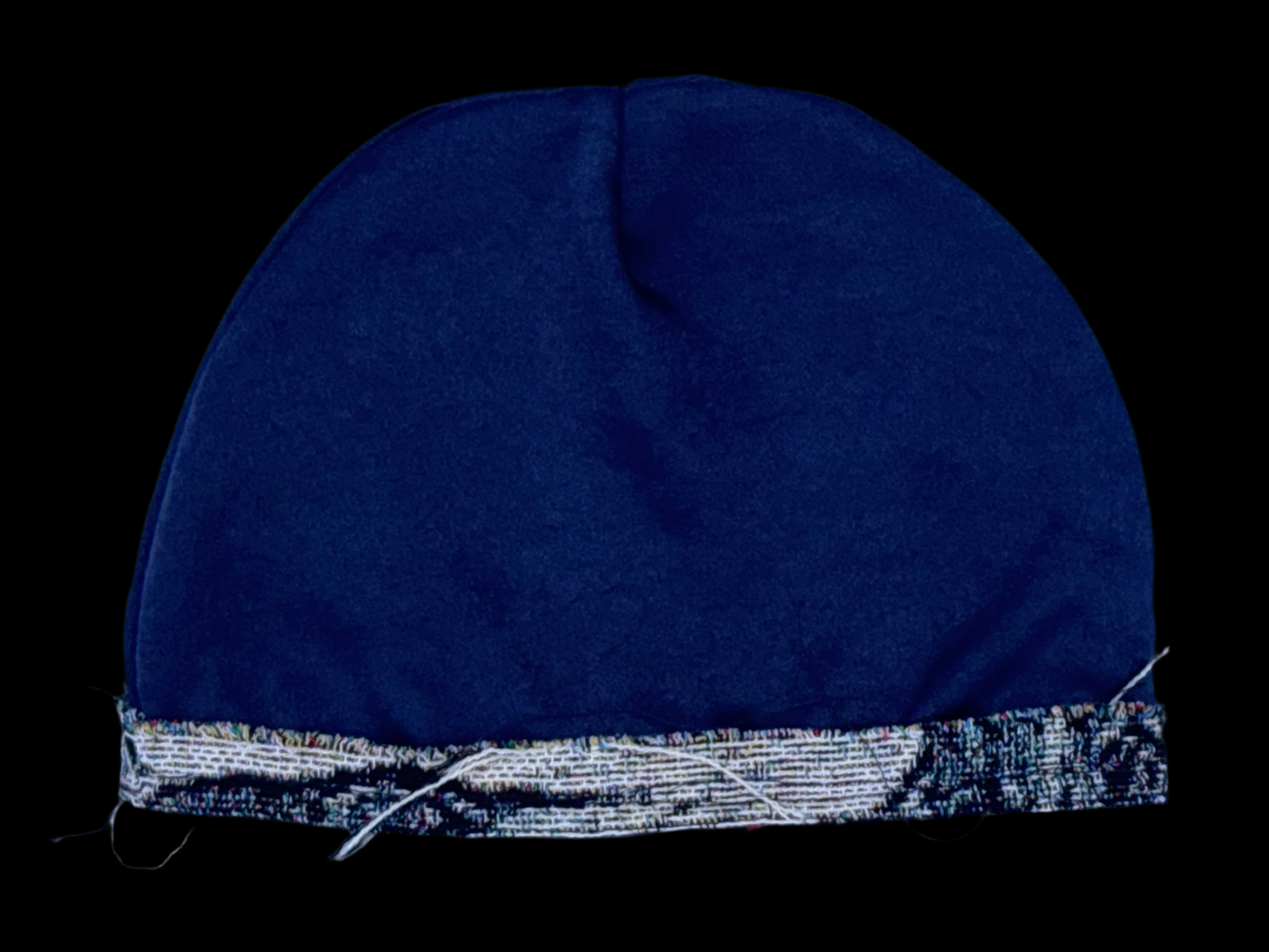 NAVY ANGELIC TAPESTRY BEANIE
