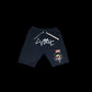 BTW GLOW IN DARK "BASQUIAT INSPO" SHORTS