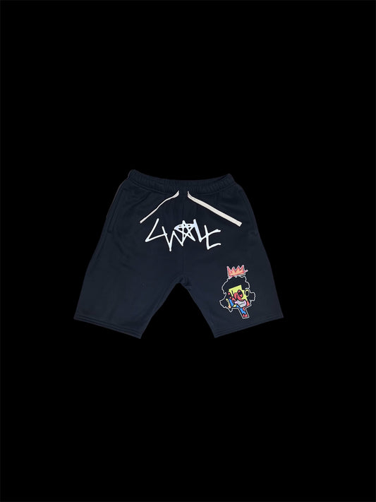 BTW GLOW IN DARK "BASQUIAT INSPO" SHORTS